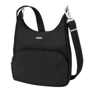 Travelon Anti-Theft RFID-Blocking Cross-Body Messenger Bag Black